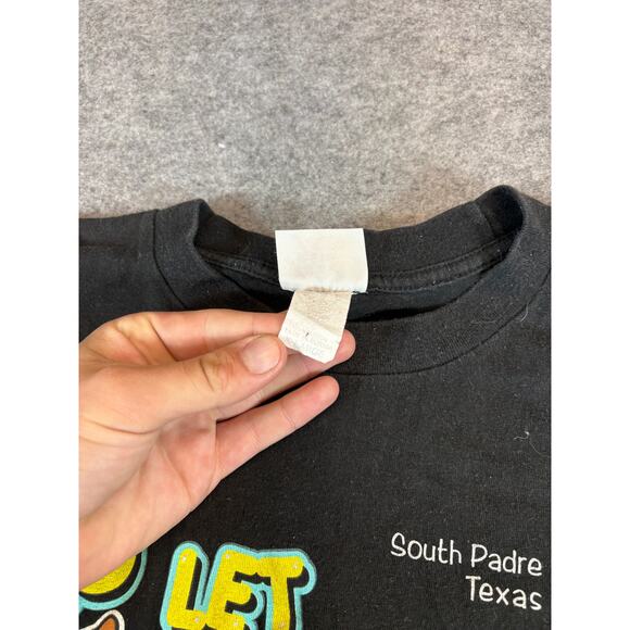 VINTAGE Y2K Scooby Doo Shirt Mens XL Black Graphic Who Let The Dog Out Hot Tees - Picture 5 of 6